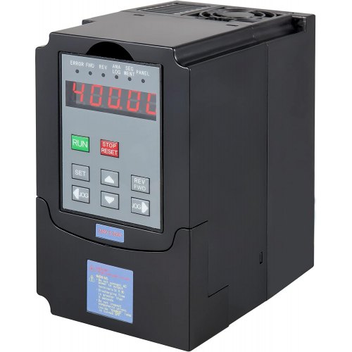 VEVOR VFD 2.2KW, variador de frecuencia 10A, convertidor inversor de accionamiento de motor CNC VFD 220 V, para control de velocidad del motor del husillo (entrada de 1 o 3 fases, salida de 3 fases)