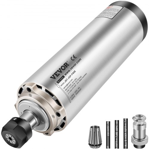 Motor de husillo refrigerado por aire VEVOR ER20 Motor de fresado de husillo CNC 2.2KW Motor de husillo 24000 RPM 400 Hz para máquina de fresado de grabado de enrutador CNC (220V)