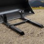 VEVOR Horquillas para Palés con Capacidad de 907 kg, Horquillas para Tractor con Barra Estabilizadora Ajustable, Acero Resistente, con Abrazadera de Uso Generalizado, 1092 x 70 x 50 mm, Negro