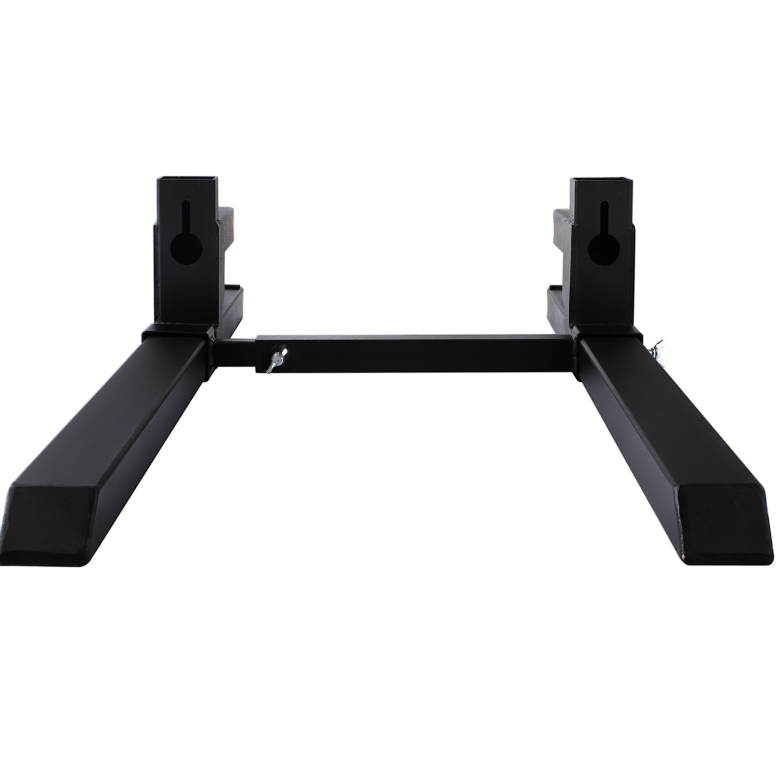 VEVOR Horquillas para Palés con Capacidad de 907 kg, Horquillas para Tractor con Barra Estabilizadora Ajustable, Acero Resistente, con Abrazadera de Uso Generalizado, 1092 x 70 x 50 mm, Negro