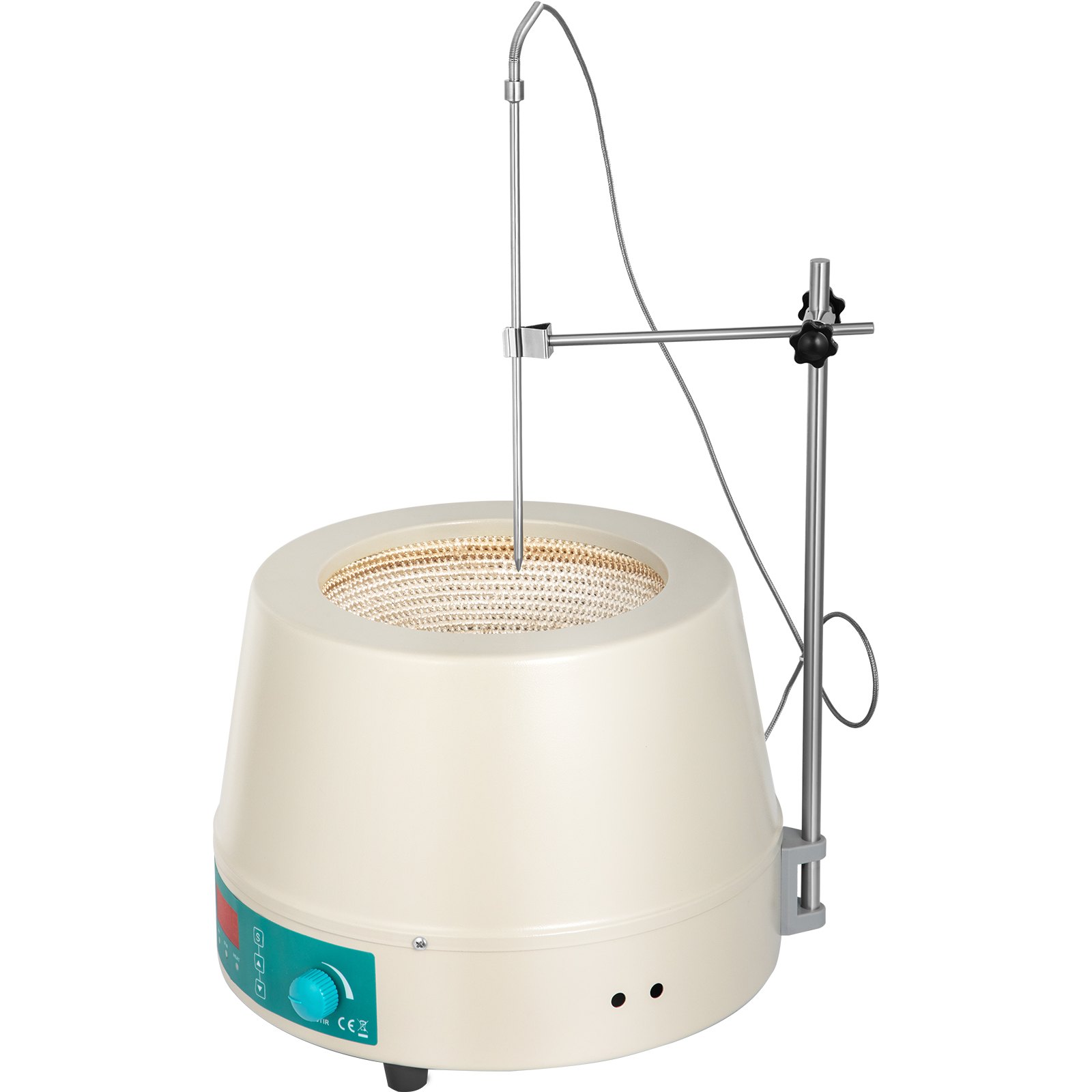 Manta calefactora VEVOR 2000ml con termopar y soporte regulable