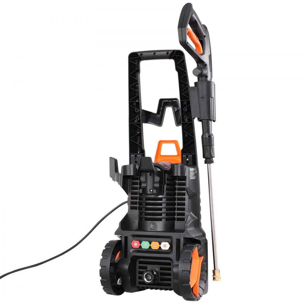 Hidrolavadora eléctrica VEVOR, máx. 4500 PSI y 3,2 GPM, máquina de limpieza a presión de alta potencia con 4 boquillas de conexión rápida y cañón de espuma, ideal para limpieza de autos, cercas, entradas de vehículos, patios y hogares.