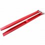 Extensiones de horquilla para paletas VEVOR rojas con accesorios de cadena de bloqueo.