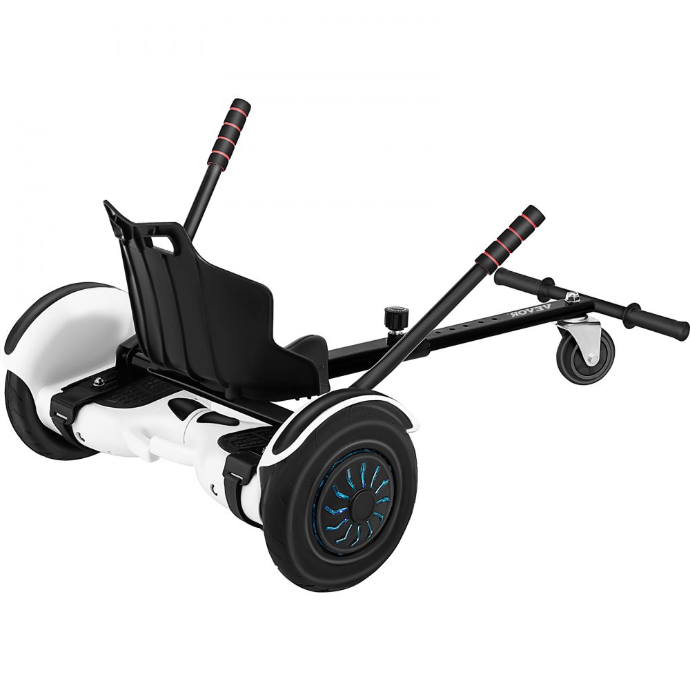 Accesorio de kart aerodeslizador VEVOR con asiento ajustable y manijas de dirección.