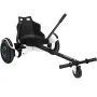 Accesorio de kart hoverboard VEVOR con asiento y manillar negros, marco blanco.