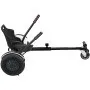 Accesorio de kart aerodeslizador VEVOR con asiento, manijas y rueda delantera de color negro.