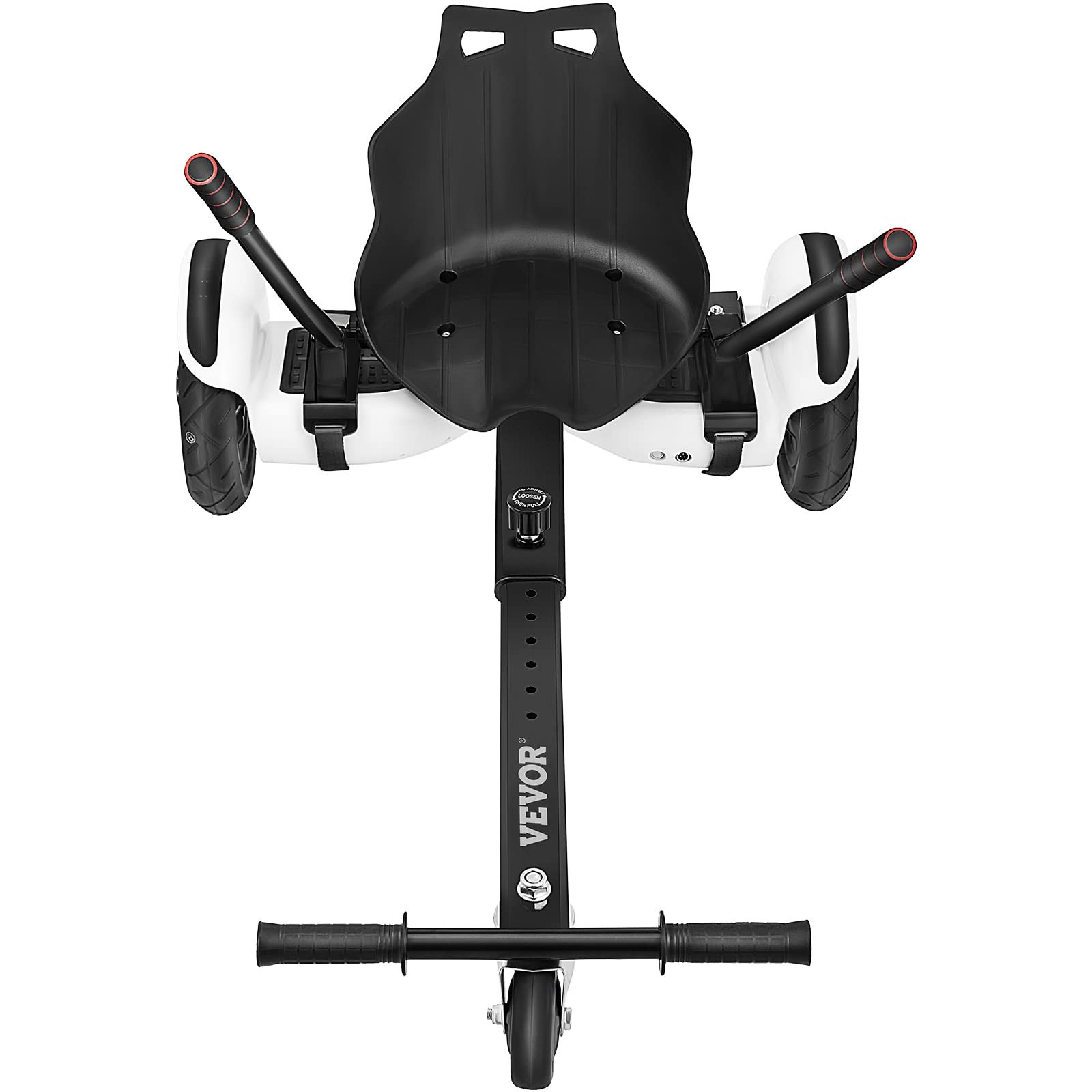 Accesorio de kart hoverboard VEVOR, marco ajustable y asiento ergonómico.