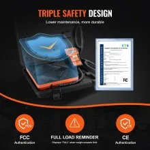 Báscula para refrigerante VEVOR de 220 libras, báscula de recuperación de carga HAVC para freón, con control remoto con cable, báscula de recuperación digital electrónica de alta precisión de 5 g con estuche y batería seca