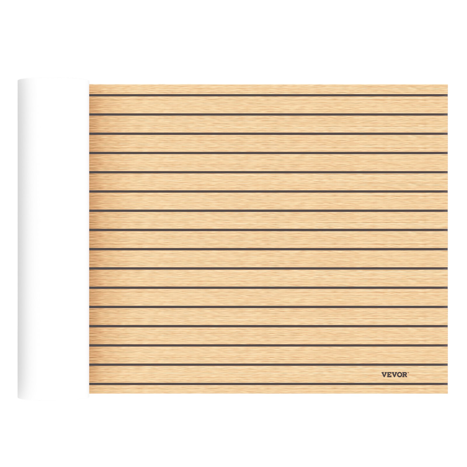 Hoja de teca de espuma EVA sintética para pisos, autoadhesivo para cubiertas de barcos, 35 "X 94" 6MM
