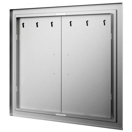 VEVOR Puerta de La Cocina Al Aire Libre Puerta de BBQ Doble 24 Pulgadas Acero Inoxidable 304 Perfecto para Cocinas Al Aire Libre y Condiciones Climáticas Llueva o Truene