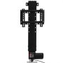 Elevador de TV motorizado VEVOR negro con soportes de montaje y base de motor.