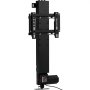 Elevador de TV motorizado VEVOR en color negro con soportes de montaje y unidad de alimentación.