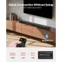 Barra de sonido VEVOR para Smart TV, 2.0 canales, altavoces 2 en 1 desmontables para TV de 32 pulgadas, con conexión Bluetooth, HDMI, AUX y USB, control remoto, sistema de sonido envolvente de 80 W, para cine en casa.