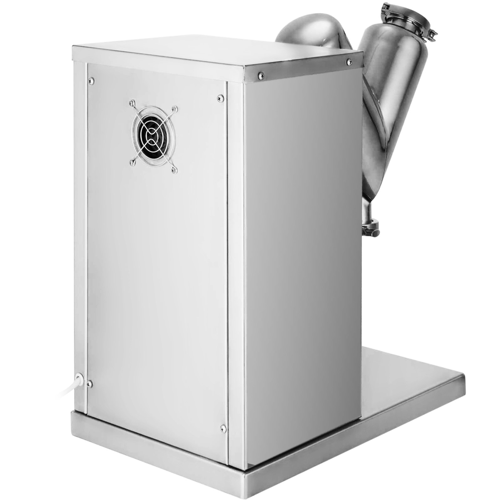 VEVOR VH-2, mezclador de 0,79 galones, velocidad de mezcla ajustable, máquina mezcladora de polvo tipo V, para té, hierbas, frijoles de arroz, 25,2 x 22,1 x 15,4 pulgadas, plateado