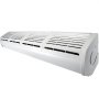 Cortina de aire VEVOR, elegante diseño blanco con múltiples ventilaciones para un flujo de aire eficiente.