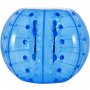 Pelota de choque inflable VEVOR azul con asas y correas interiores.