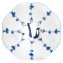 Pelota de parachoques inflable VEVOR transparente con asas y conectores azules.