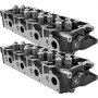 Dos culatas VEVOR para Ford Powerstroke Diesel 6.0l, vista lateral detallada.