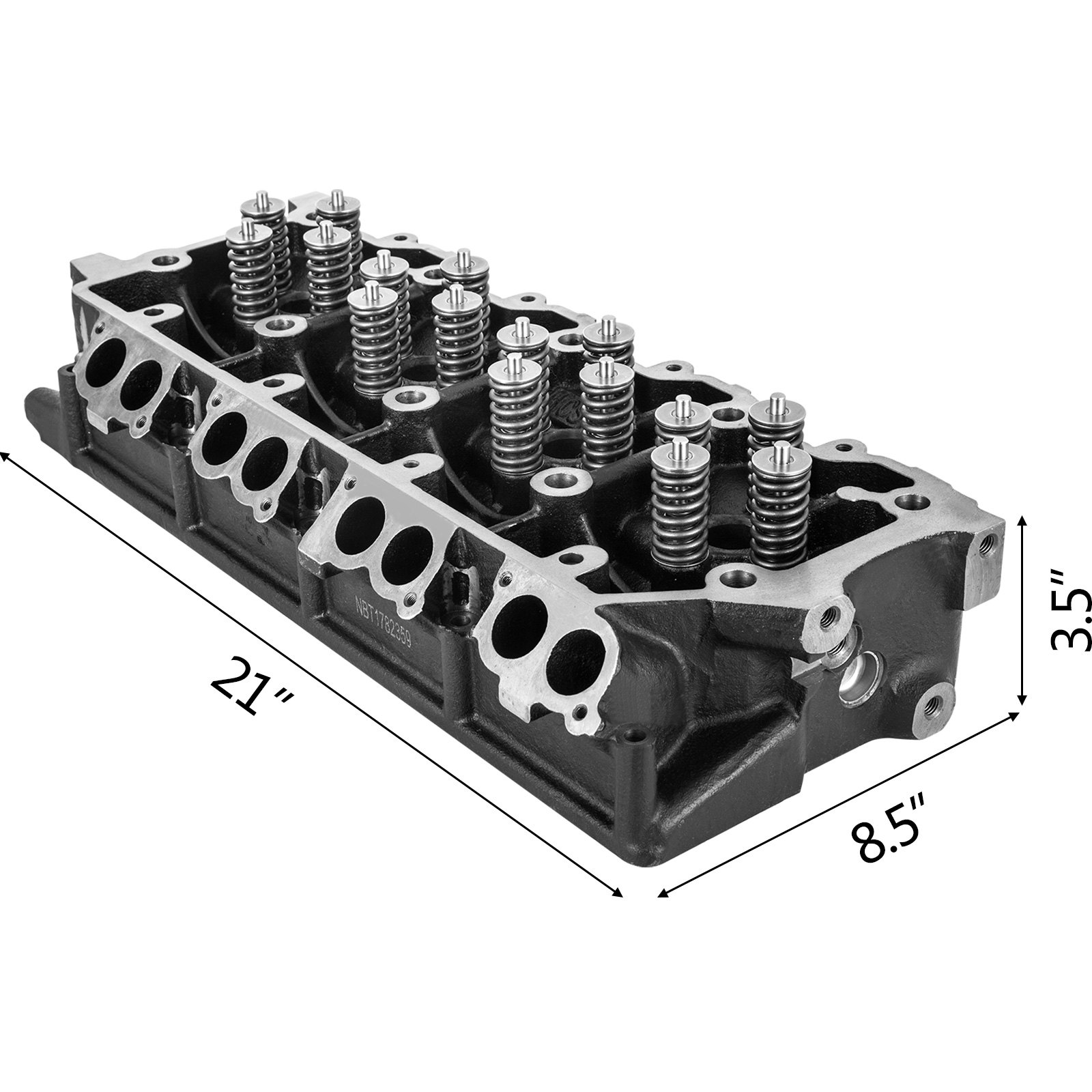 Culata VEVOR Ford 6.0l powerstroke diésel con dimensiones 21&quot; x 8,5&quot; x 3,5&quot;.