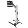 Lámpara de curado de pintura por infrarrojos VEVOR con soporte ajustable y panel de control sobre ruedas.