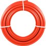 Tubería pex-b con barrera de oxígeno VEVOR en espiral roja con correas blancas