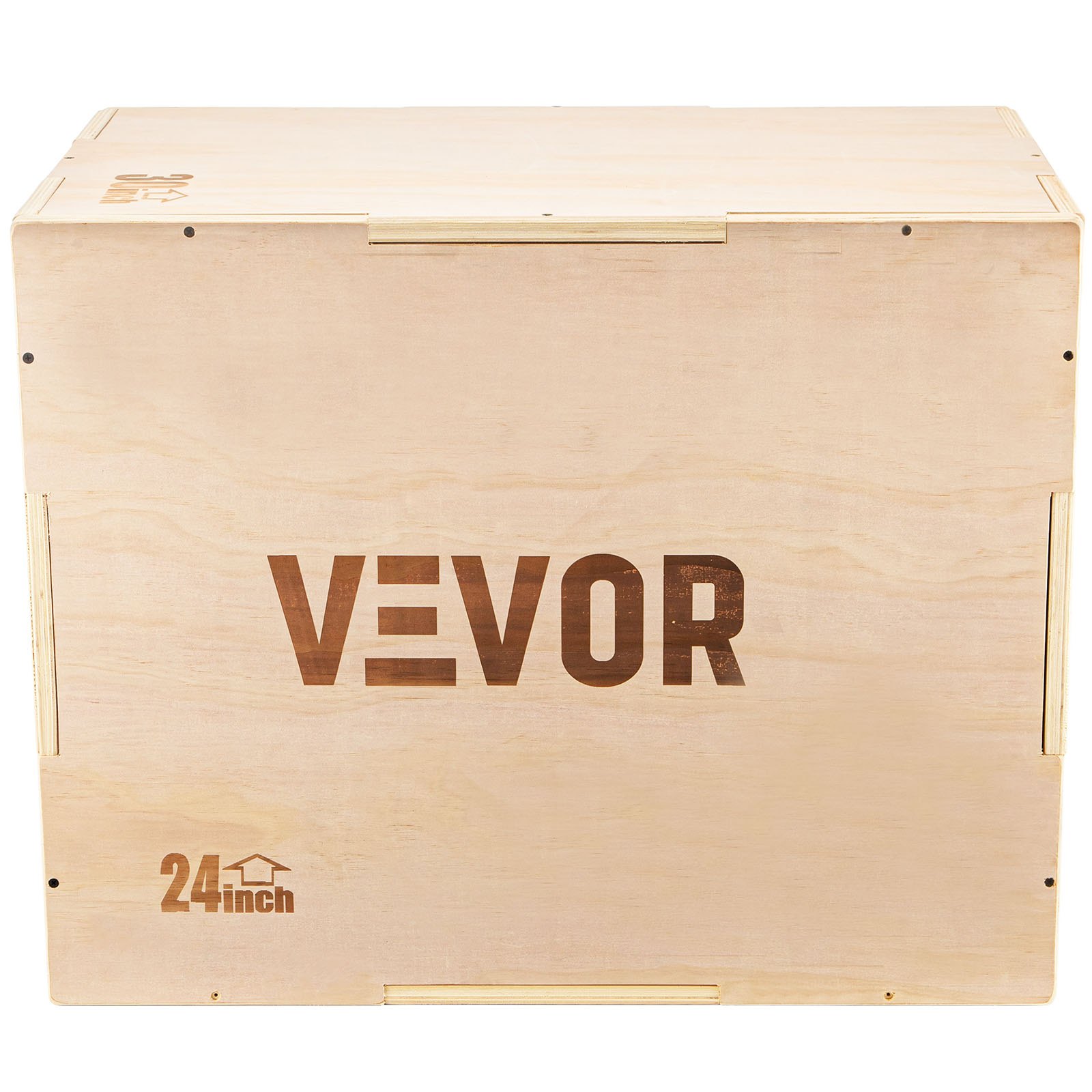 Caja pliométrica VEVOR 3 en 1 Plyo Jump Box 30"x24"x20" Entrenamiento de fuerza con elevador