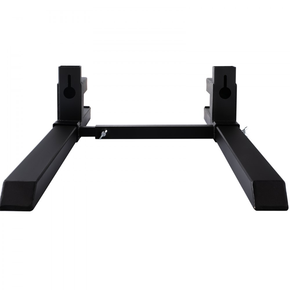 Horquillas para palés VEVOR de 30", con abrazadera, para tractores de 1500 lb con barra estabilizadora ajustable, resistentes para accesorios de tractor, minicargadoras y cargadoras, longitud total de 43