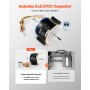VEVOR 3315332.005 Motor de ventilador de CA para RV Genteq F48AF70A61, motor de ventilador Dometic Brisk Air II, compatible con Dometic Brisk Air II B57915 B59516 B59146 B59186 - 1/4 HP CA 115 V 3 A 1650 RPM (3 velocidades)