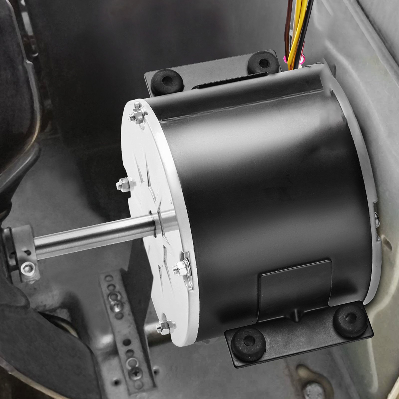 VEVOR 3315332.005 Motor de ventilador de CA para RV Genteq F48AF70A61, motor de ventilador Dometic Brisk Air II, compatible con Dometic Brisk Air II B57915 B59516 B59146 B59186 - 1/4 HP CA 115 V 3 A 1650 RPM (3 velocidades)