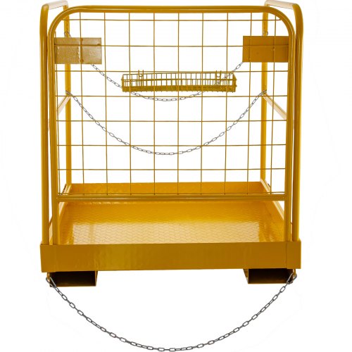 VEVOR Jaula de Seguridad de Plataforma 91x91 cm Canasta de Plataforma de Trabajo