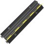 Protectores de cables VEVOR negros y amarillos con superficie texturizada y tapa con bisagra.
