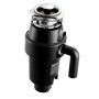 Triturador de residuos de alimentos VEVOR, motor de CC de 1 HP y 3700 RPM, triturador de residuos de fregadero de cocina de alimentación continua, sistema de trituración de residuos de alimentos con montaje de 3 pernos, protector contra salpicaduras y cable de alimentación para cocinas.