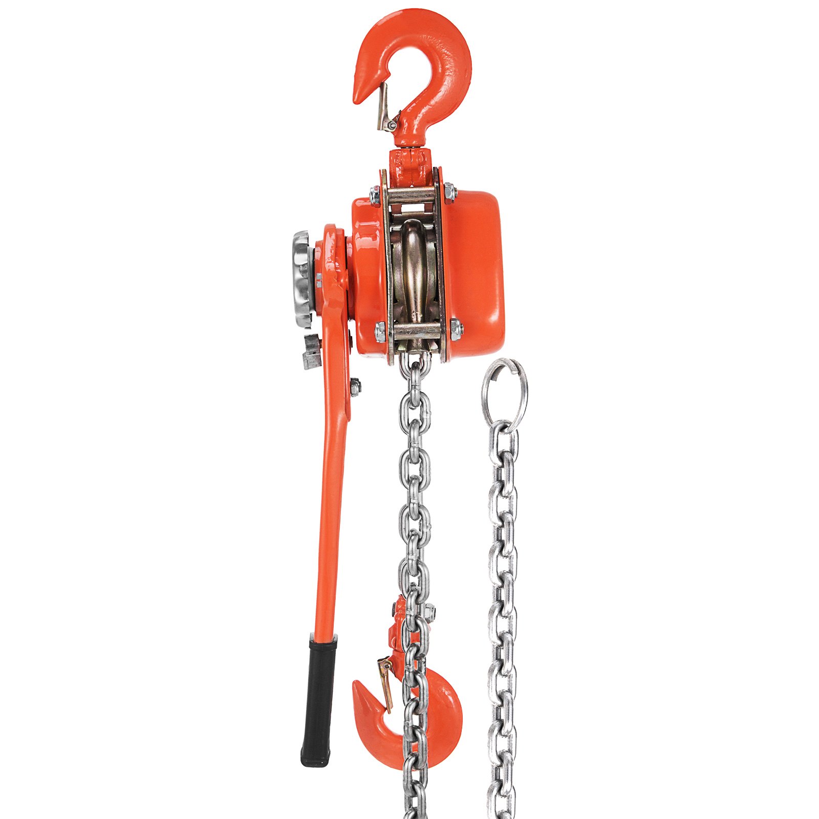 VEVOR Polipasto de cadena de bloque de palanca manual 6600 lbs, cadena de 5 pies, polipasto de cadena de 3 toneladas, polipasto de cadena de trinquete de 5/16 pulgadas de diámetro para la construcción de garajes de almacén