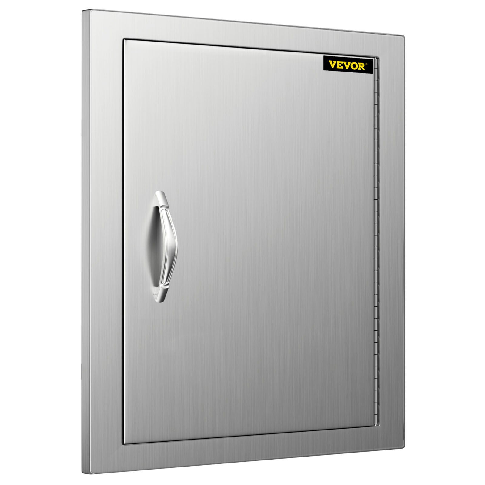 VEVOR Puerta de acceso para barbacoa de 18.0 x 20.0 in, puerta vertical individual para barbacoa de acero inoxidable, puertas de cocina al aire libre para isla de barbacoa, estación de parrilla, gabinete exterior
