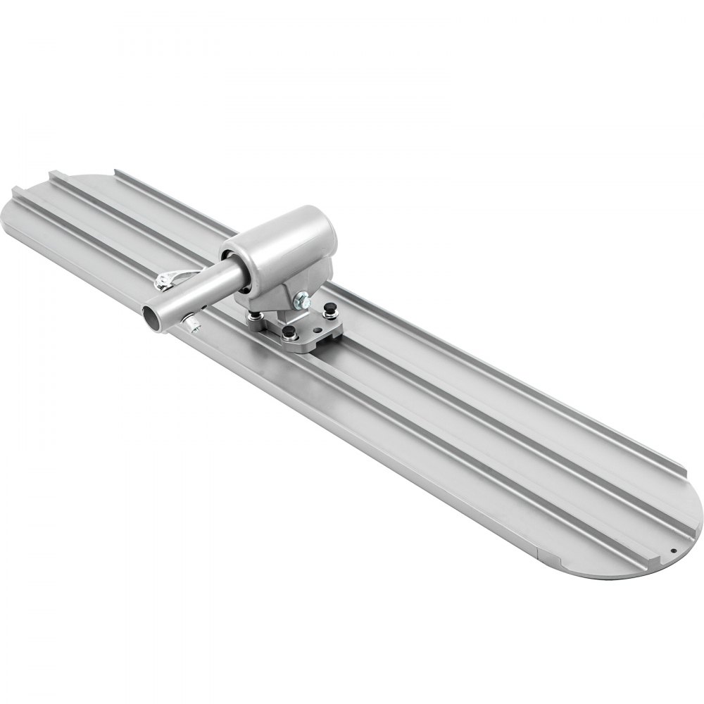 VEVOR - Llana de magnesio para hormigón (122 x 20 cm), punta redonda, herramienta para cemento, kit para hormigón, llana con 4 mangos, soporte para llana, herramientas para hormigón, llana de acabado