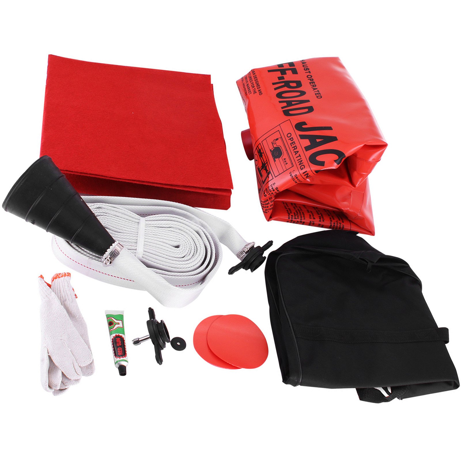 VEVOR Gato de aire de escape de 4 toneladas, capacidad de 8800 libras, gato de aire inflable, gato de aire de escape todoterreno, elevación con bolsa para vehículo, coche y camión