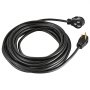 Cable de extensión para soldador VEVOR, 30 A, 15 m, para soldadoras portátiles, NEMA 6-50P, 10/3 AWG, 250 V, 7500 W, resistente, de cobre puro, para MIG, TIG, plasma, exterior, STW, resistente a la intemperie.
