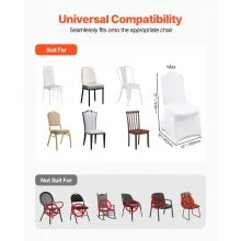 50X Stretch Silla Plegable Spandex Cubre Banquete de la Boda
