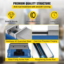 VEVOR 6 pulgadas ACCU Lock Down Vise Precision Milling Vice 6 pulgadas Mandíbula Ancho Taladro Prensa Vise Fresadora Banco Abrazadera Tornillo de sujeción (6'')