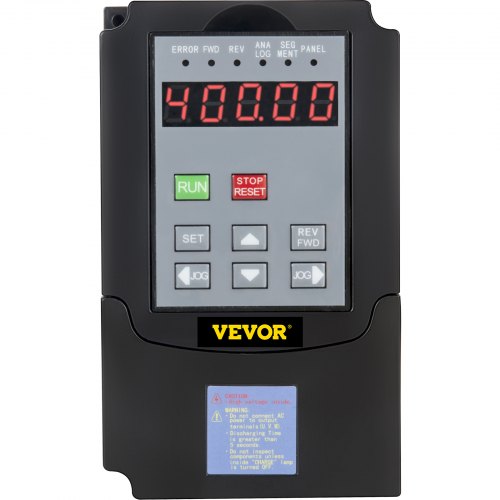 VEVOR VFD 7.5KW, variador de frecuencia 35A, convertidor inversor de accionamiento de motor CNC VFD 220 V, para control de velocidad del motor del husillo (entrada de 1 o 3 fases, salida de 3 fases)