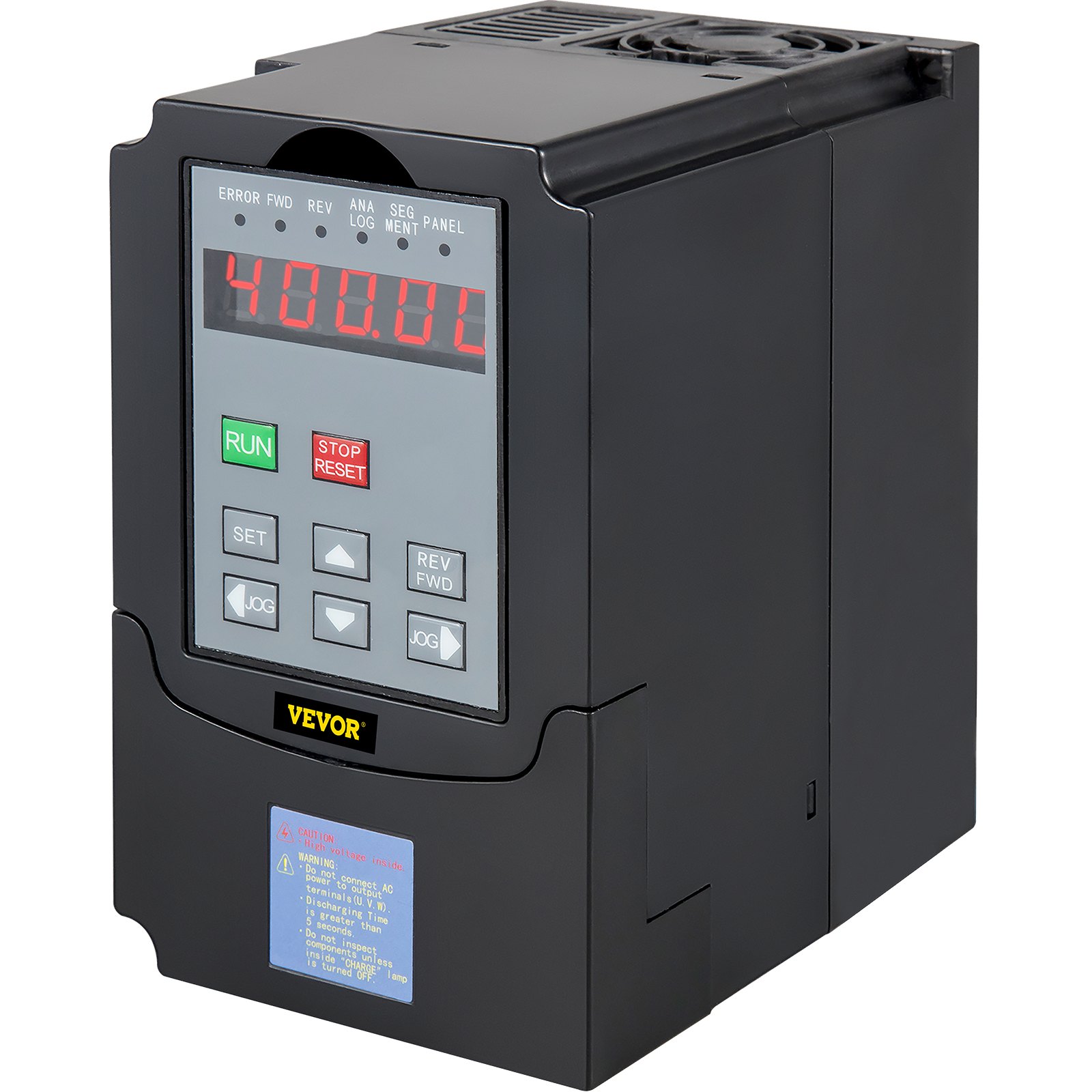 VEVOR VFD 7.5KW, variador de frecuencia 35A, convertidor inversor de accionamiento de motor CNC VFD 220 V, para control de velocidad del motor del husillo (entrada de 1 o 3 fases, salida de 3 fases)