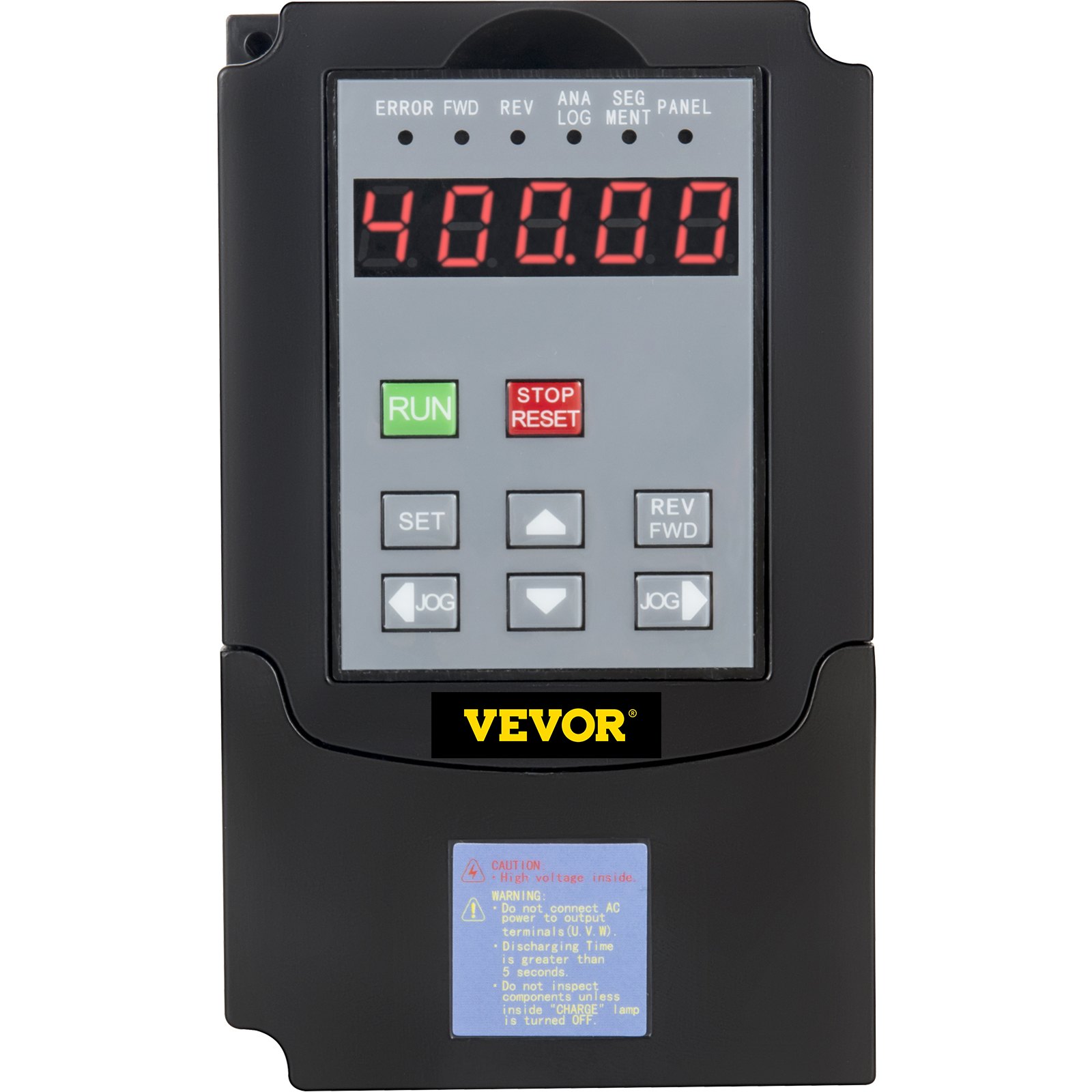 VEVOR VFD 7.5KW, variador de frecuencia 35A, convertidor inversor de accionamiento de motor CNC VFD 220 V, para control de velocidad del motor del husillo (entrada de 1 o 3 fases, salida de 3 fases)
