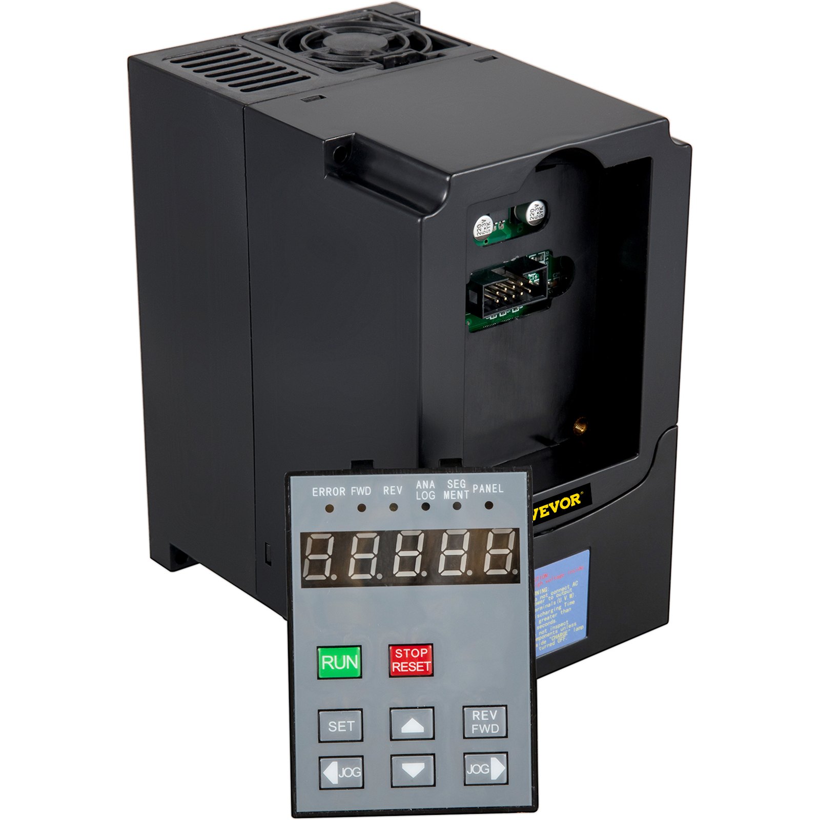 VEVOR VFD 7.5KW, variador de frecuencia 35A, convertidor inversor de accionamiento de motor CNC VFD 220 V, para control de velocidad del motor del husillo (entrada de 1 o 3 fases, salida de 3 fases)