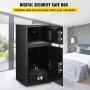 VEVOR - Caja fuerte de seguridad grande de doble puerta, 2,6 pies cúbicos, de acero, con cerradura digital para dinero, armas, joyas, color negro