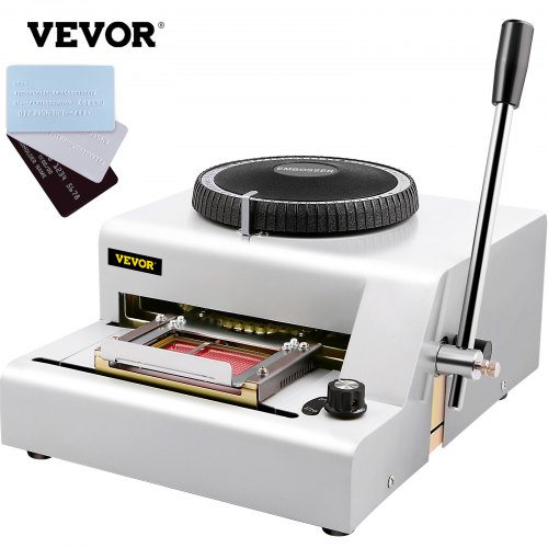 Máquina de repujado VEVOR, repujado de tarjeta de 72 caracteres para tarjeta de PVC, identificación de crédito, máquina de repujado Manual VIP, tarjeta de crédito