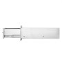 Cajones de cocina para exteriores VEVOR de acero inoxidable elegantes, completamente extendidos con rieles deslizantes suaves.