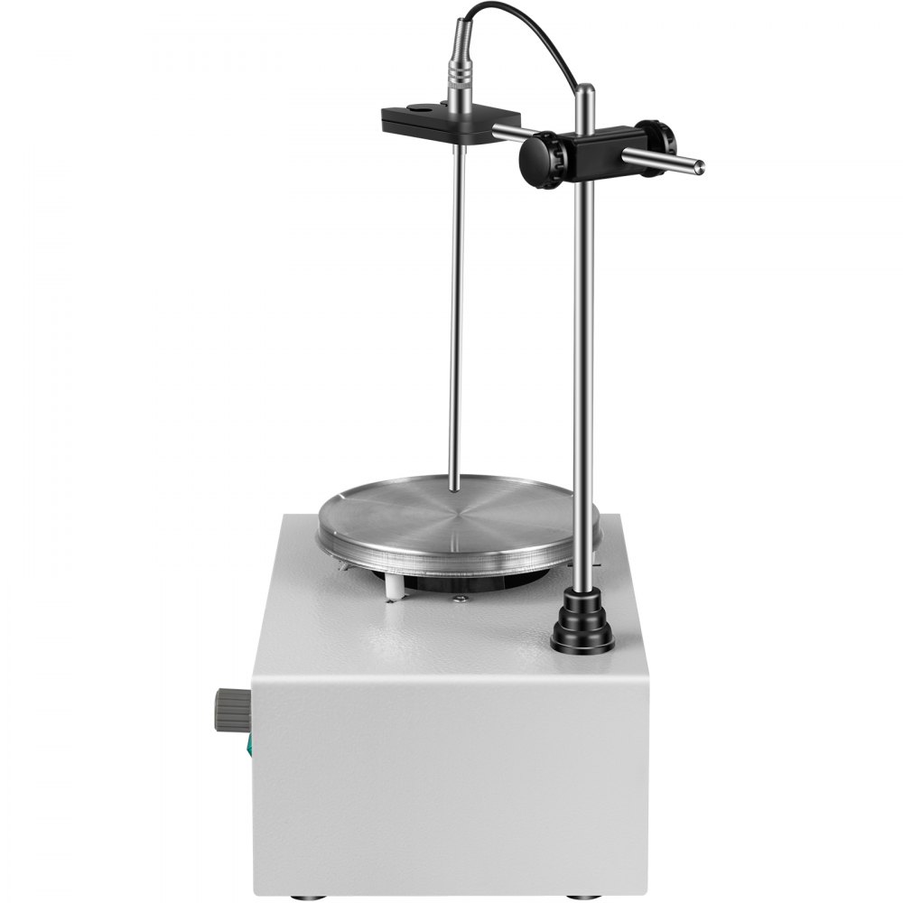 Agitador magnético de laboratorio VEVOR con soporte ajustable y placa de acero inoxidable