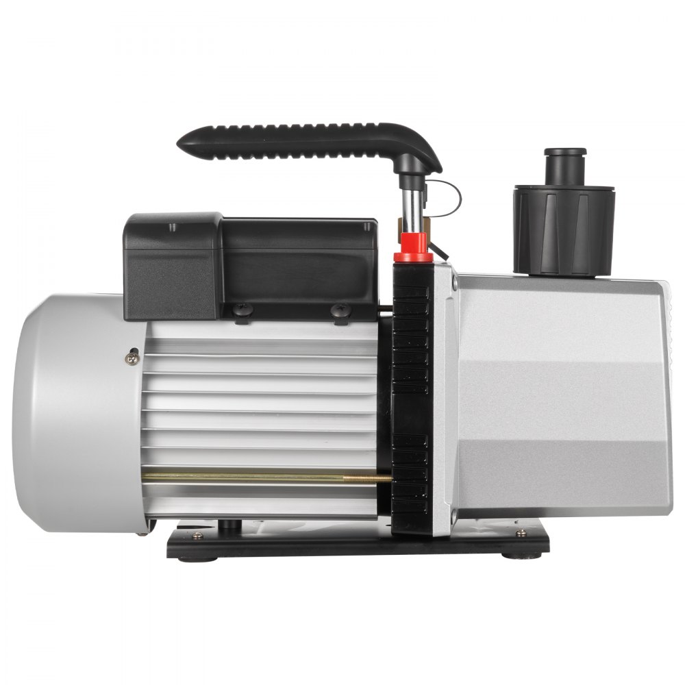 Bomba de vacío VEVOR de 8 CFM y 1 HP para aire acondicionado de doble etapa, 110 V, refrigerante de vacío máximo, herramienta neumática HVAC para reparación de automóviles, evacuación por vacío.