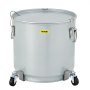 VEVOR Fryer Grease Bucket 15.9 Gal, Coated Carbon Steel Oil Filter Pot 60L with Caster Base, Oil Disposal Caddy with 123 LBS Capacity, Transport Container with Lid Lock Clip Nylon Filter Bag Silver