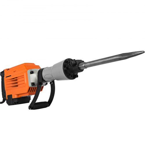 VEVOR Martillo Demoledor 3600 W Martillo Eléctrico Profesional, 60 J Martillo de Demolición, 1800 BPM con Cincel Plano, Cincel Puntiagudo y Accesorios Completos 2 Mangos para Hormigón y Mampostería